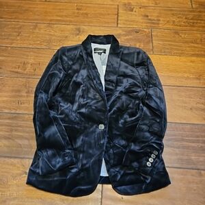 J. Crew Parke Black Velour Blazer 4P